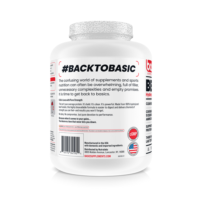 Basic Hydrolyzed Beef Isolate - Strawberry Breeze 