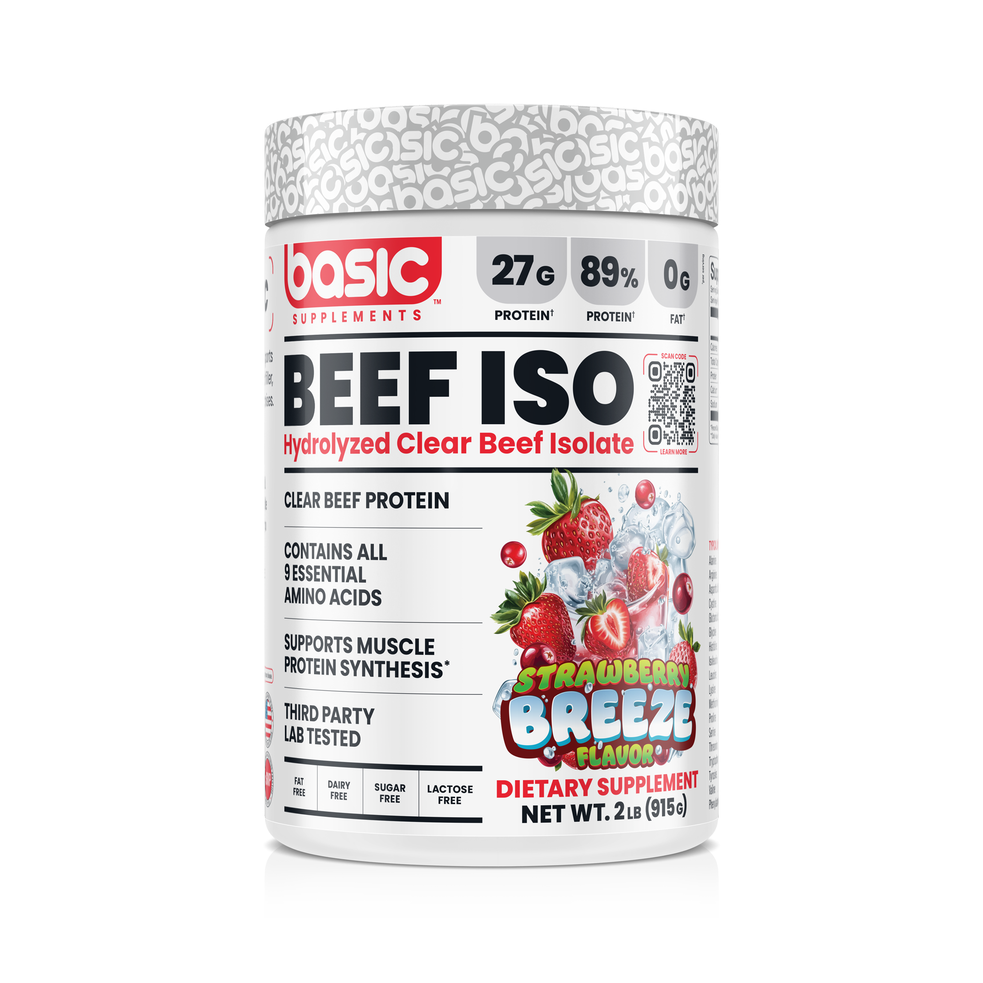 Basic Hydrolyzed Beef Isolate - Strawberry Breeze
