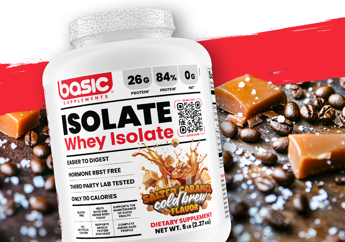 Whey Protein Isolate Salted Caramel Cold Brew | Basic Supplements