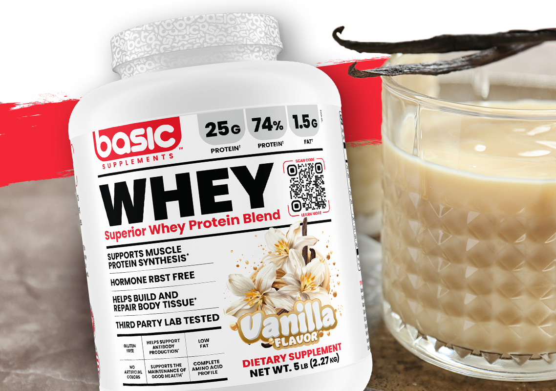 Vanilla Basic Whey - Basic Supplements